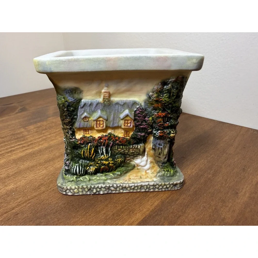 Thomas Kinkade Painter Of Light Country Cottages Votive Square Candle Holder 3